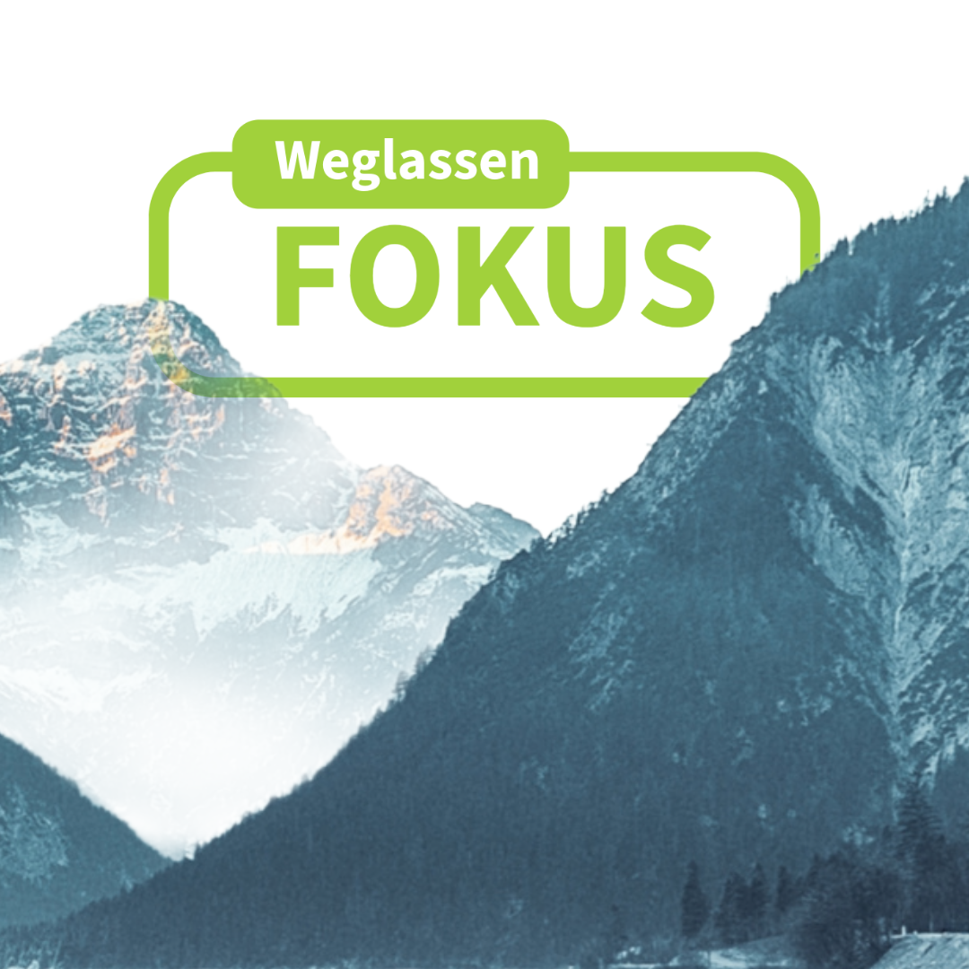 Fels im Wasser als Symbol für Fokus
