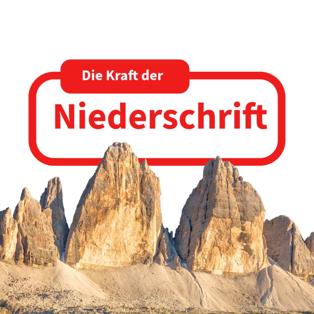 Zukunft sichtbar machen – die Kraft der Niederschrift