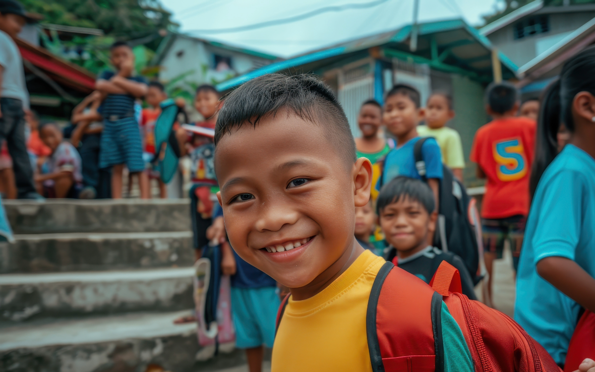 Die Budhabala Primary School (früher Bhaise) im Dorf Bhimkhori am Fuß des Himalaya, Nepal