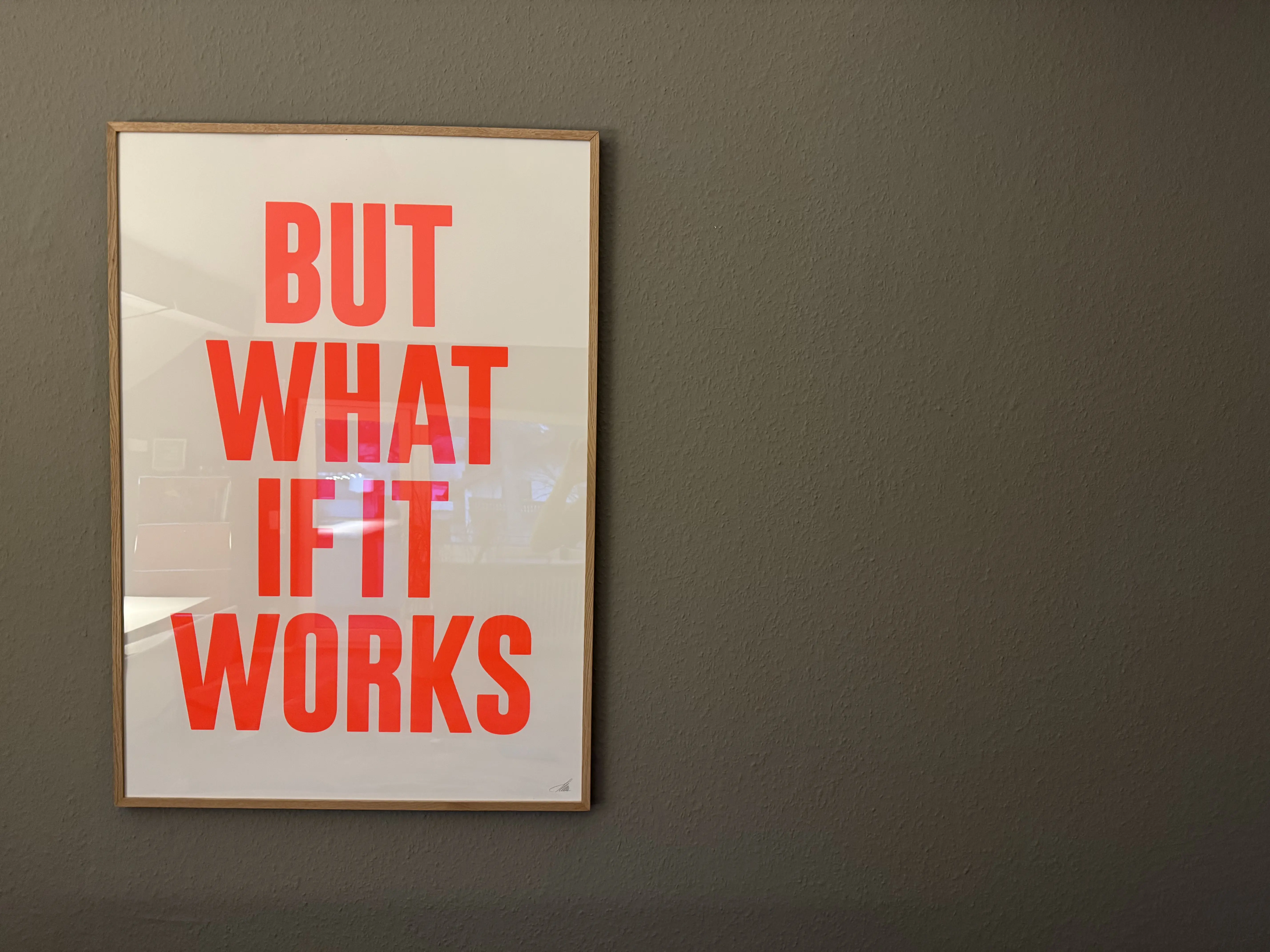 But what if it works – Zwischenraum für Möglichkeit